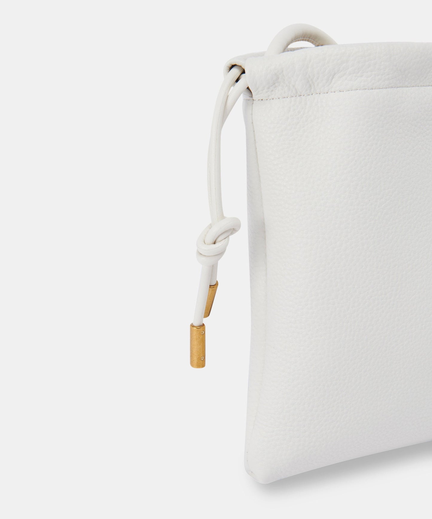 EVIE PHONE POUCH IVORY LEATHER