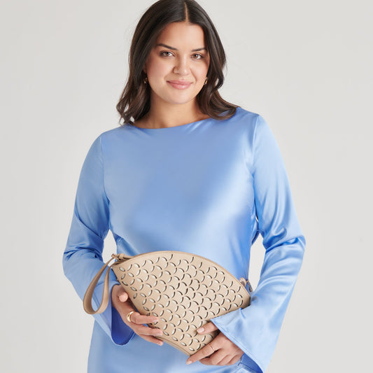 ISOLDE CLUTCH BEIGE STELLA