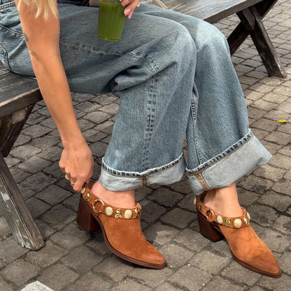 KANYON HEELS BROWN SUEDE