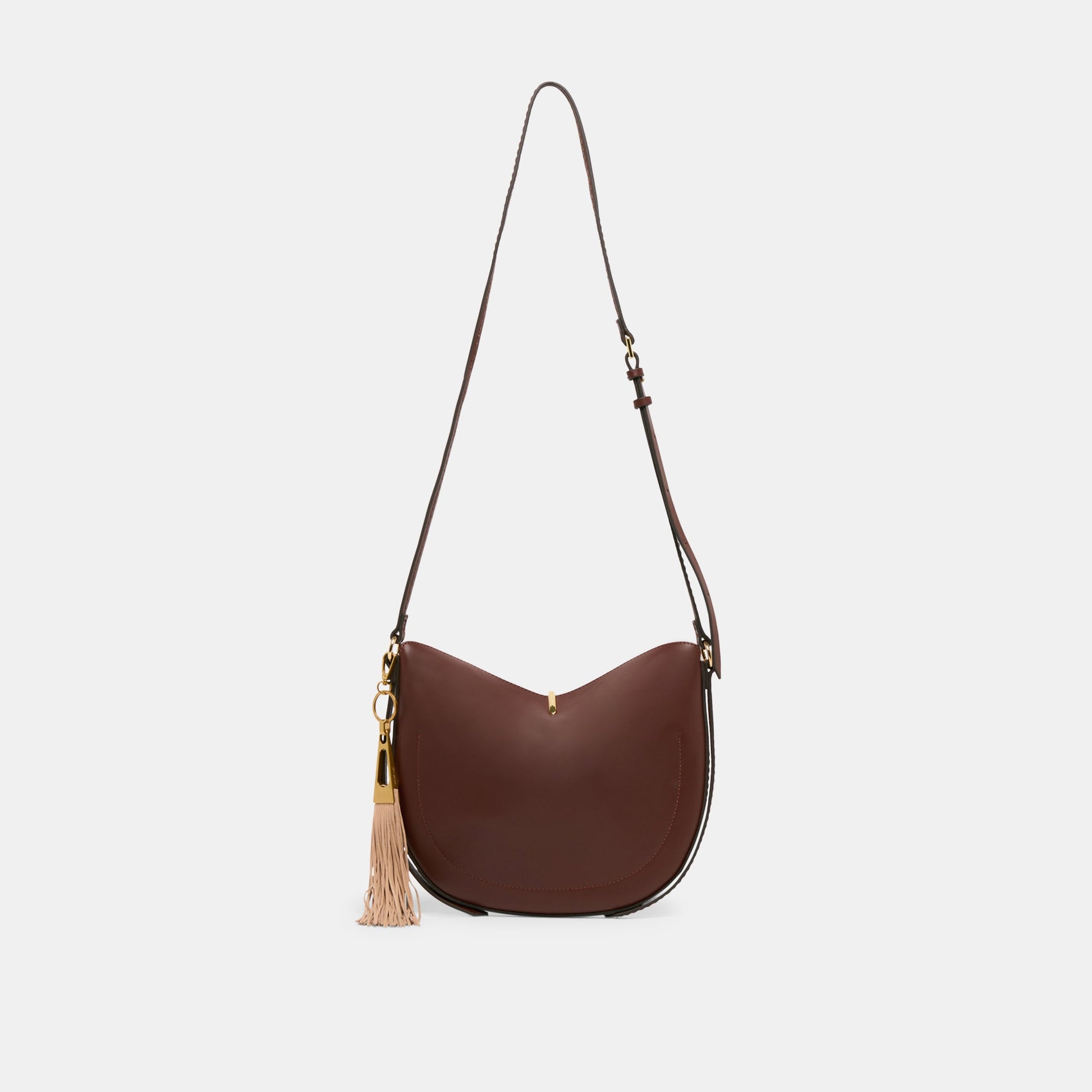 FRINGE TASSEL BAG CHARM CAMEL