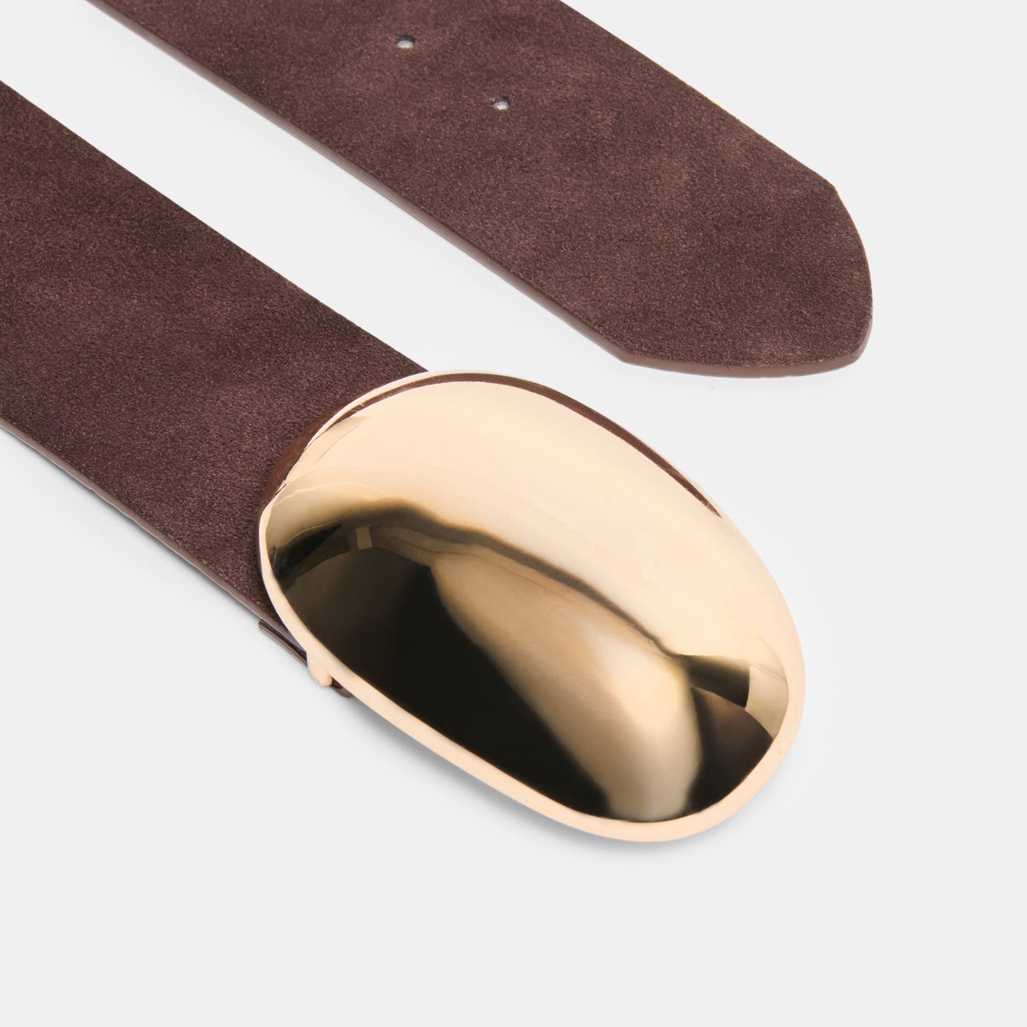BUBBLE BUCKLE BELT MAHOGANY GOLD
