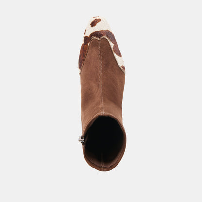 ANIKA BOOTS DK BROWN MULTI STELLA SUEDE