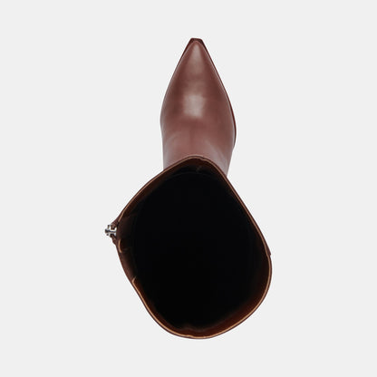 AUGGIE NARROW CALF BOOTS CHOCOLATE LEATHER