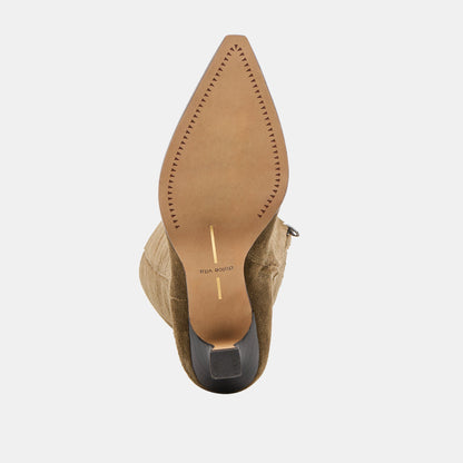 AUGGIE WIDE CALF BOOTS OLIVE SUEDE
