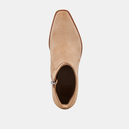 FAHARI H2O WIDE BOOTIES CAMEL SUEDE