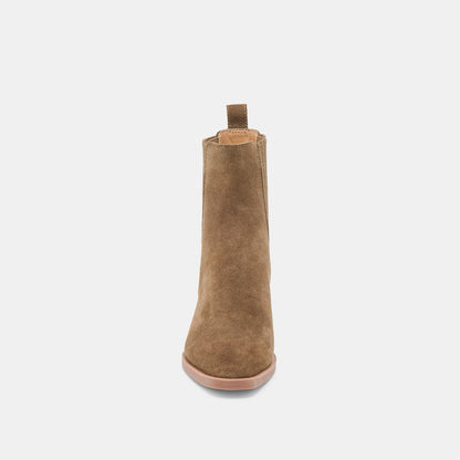 FAINT H2O BOOTIES OLIVE SUEDE