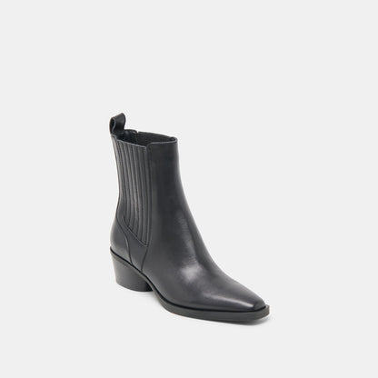 FAINT H2O BOOTIES BLACK LEATHER