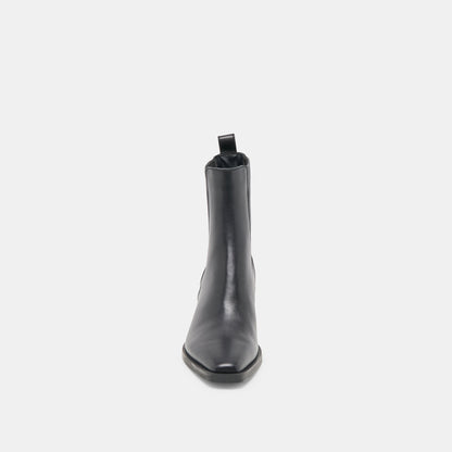 FAINT H2O BOOTIES BLACK LEATHER