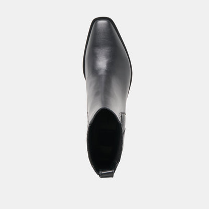FAINT H2O BOOTIES BLACK LEATHER