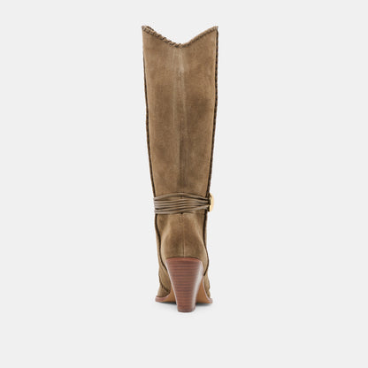 JODY BOOTS OLIVE SUEDE