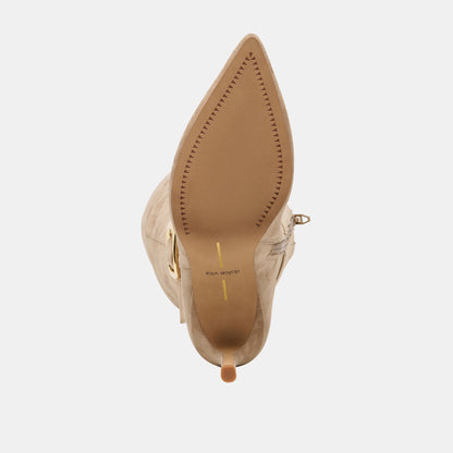KINZY BOOTS CAMEL SUEDE