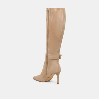 KINZY BOOTS CAMEL SUEDE