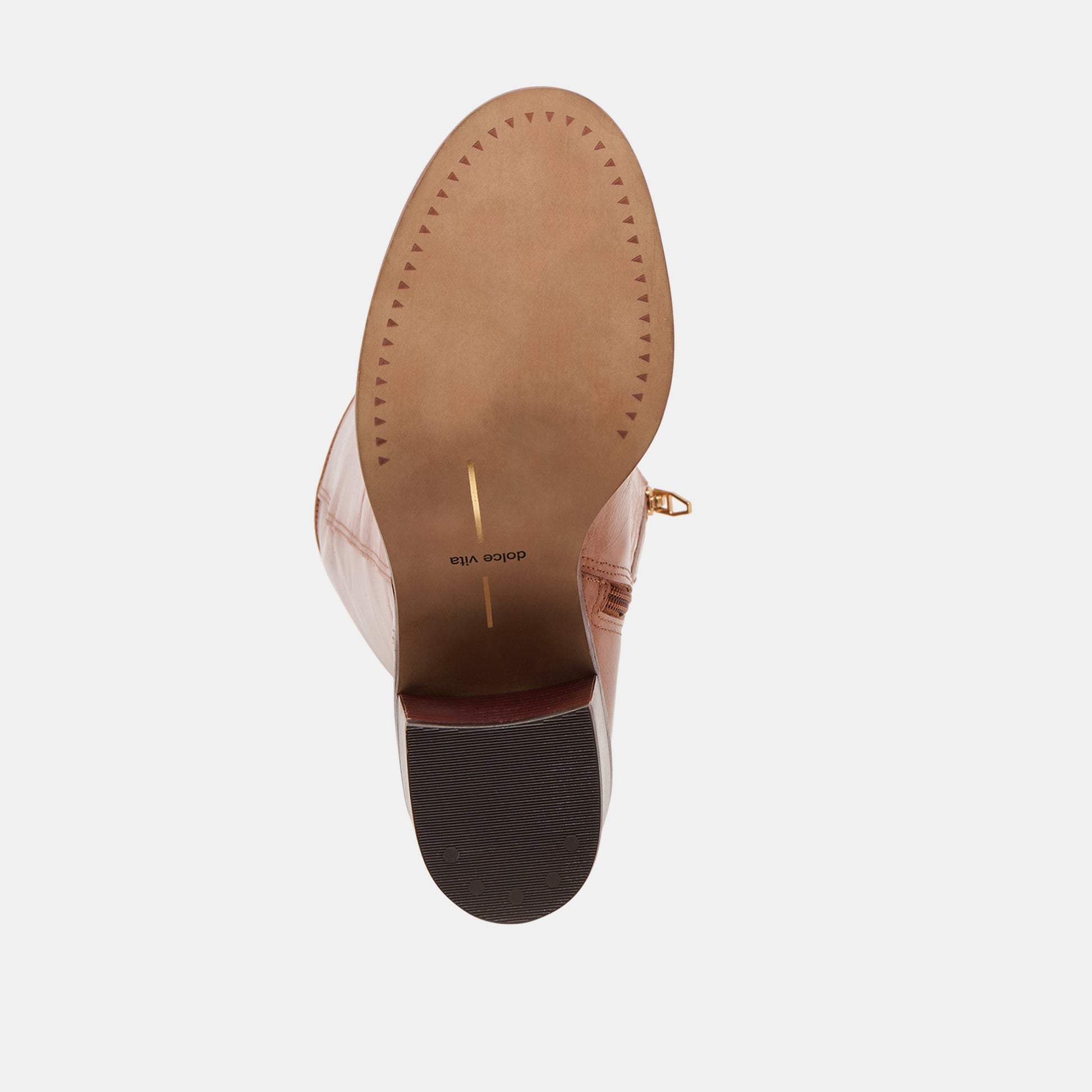 LUCYLE WIDE CALF BOOTS TAN LEATHER