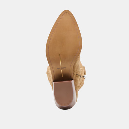 MIRLA BOOTS LT BROWN SUEDE