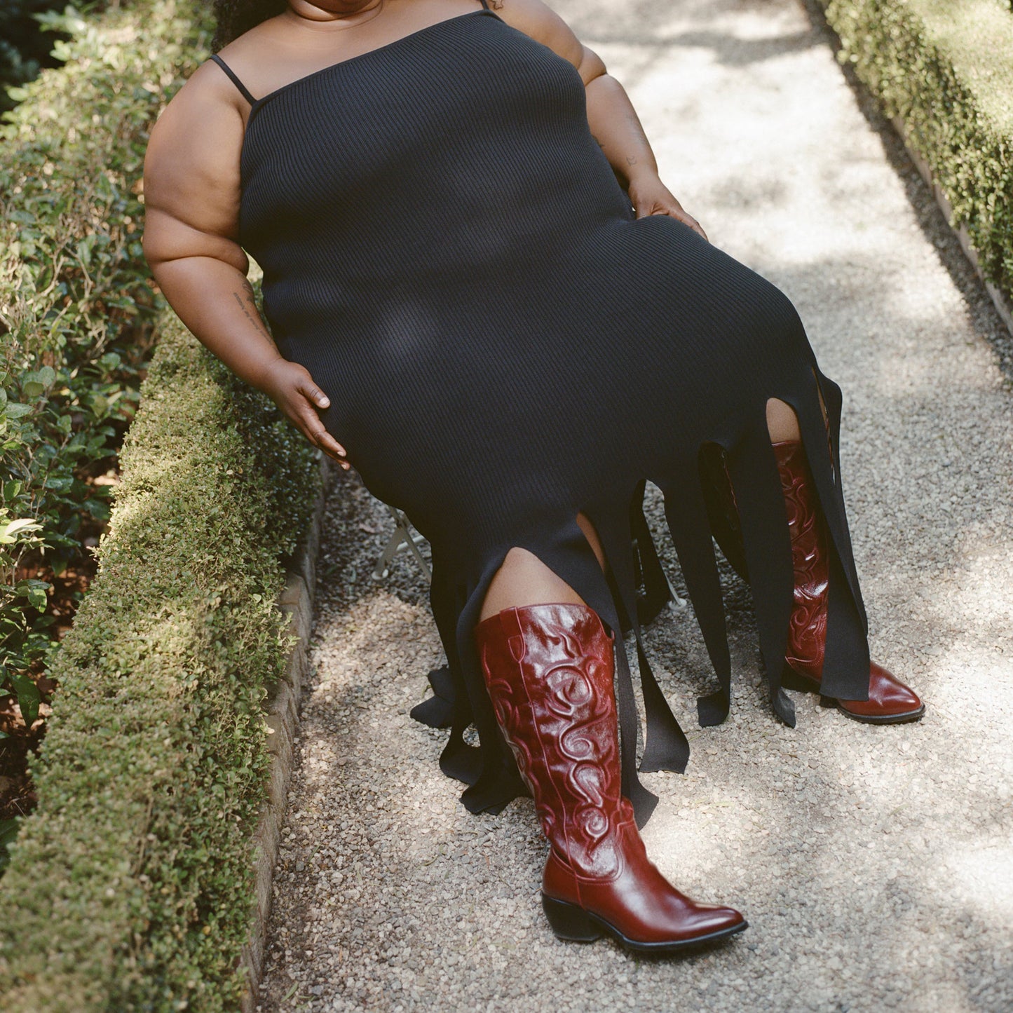 MIRLA EXTRA WIDE CALF BOOTS OXBLOOD LEATHER