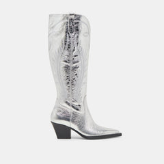 SILVER DISTRESSED LEATHER