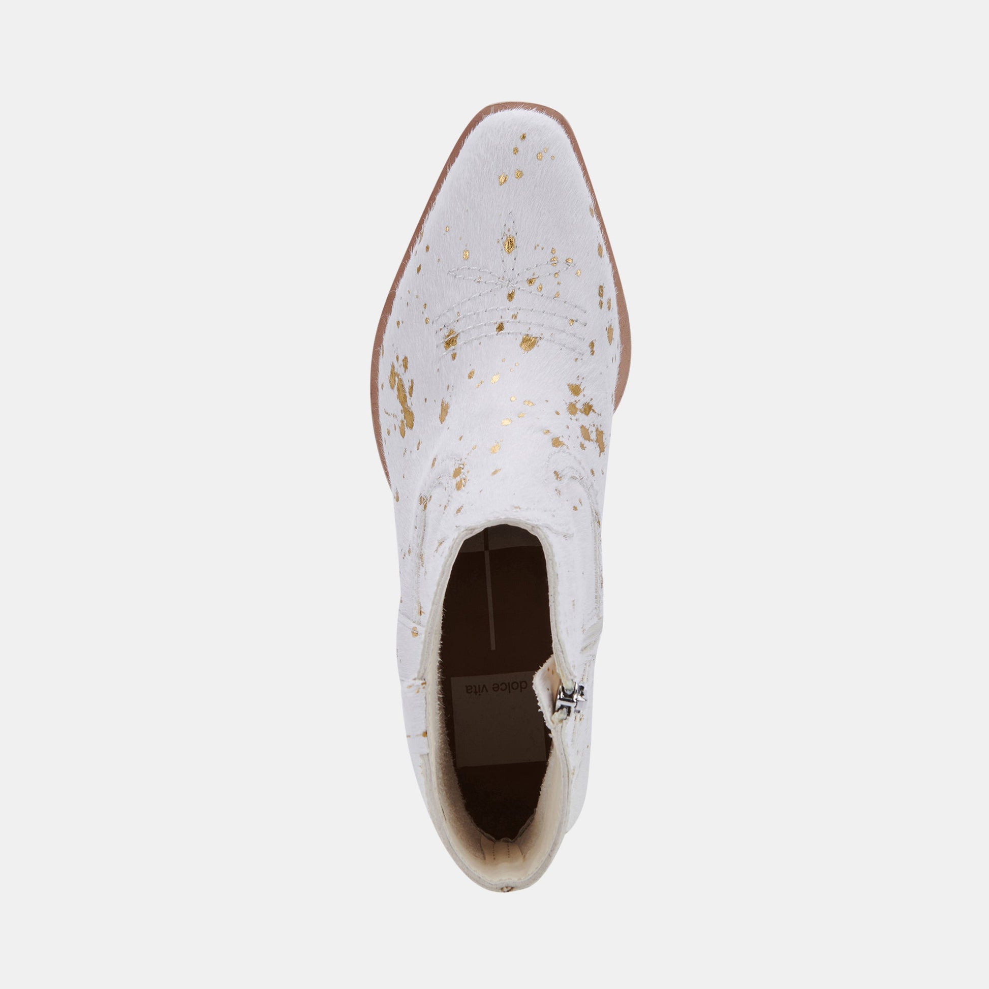 SILMA BOOTIES GOLD MULTI CALF HAIR