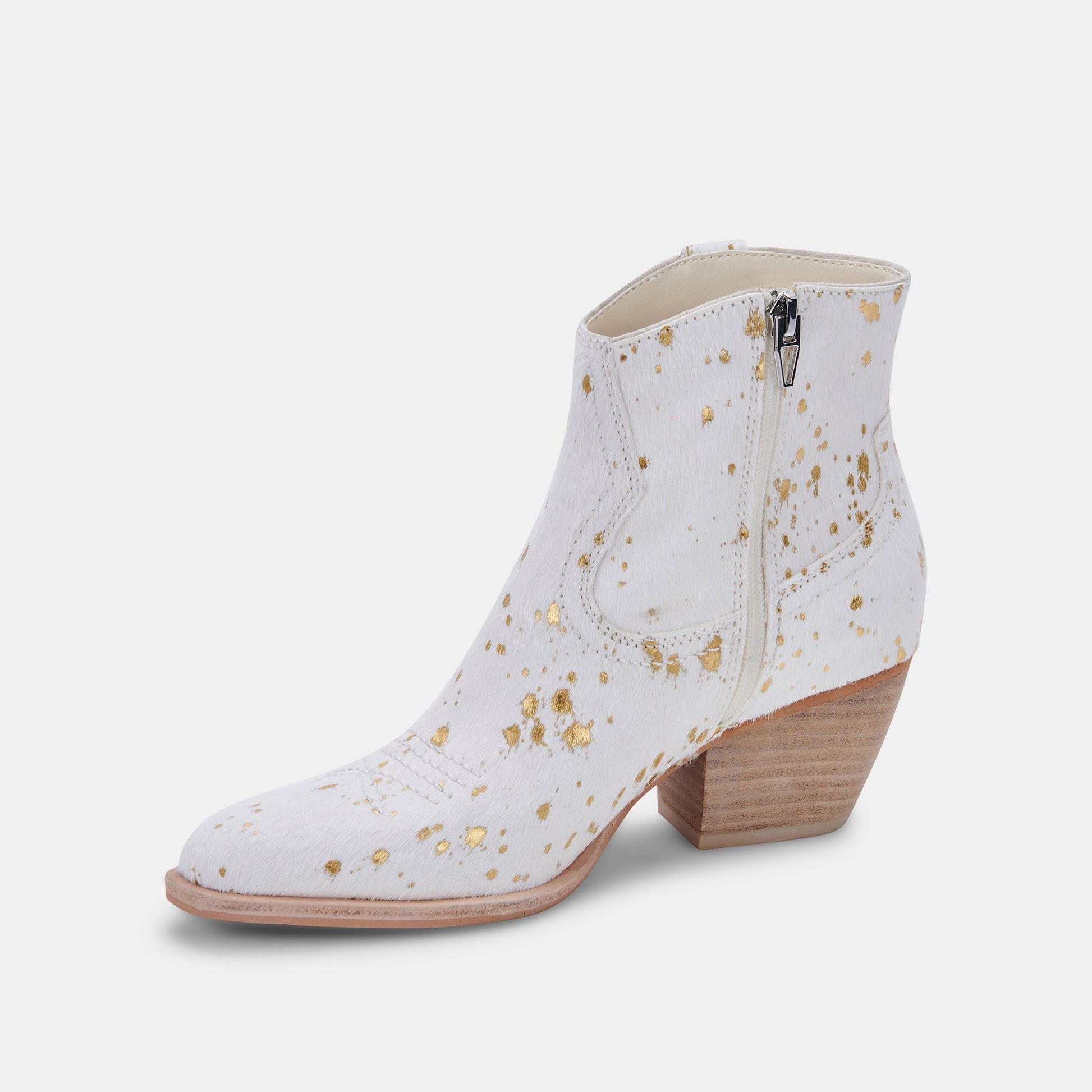SILMA BOOTIES GOLD MULTI CALF HAIR