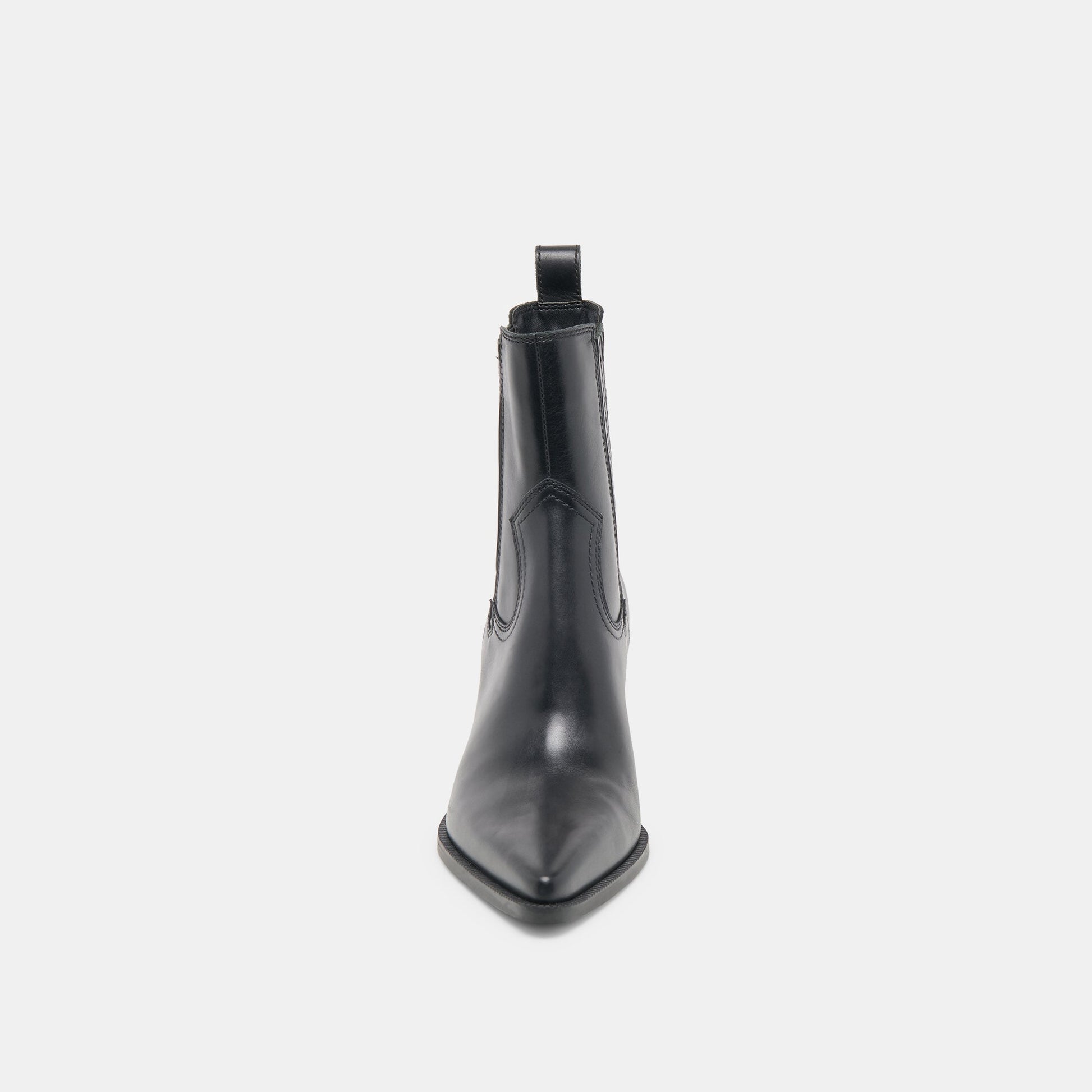 SLIM BOOTIES BLACK LEATHER