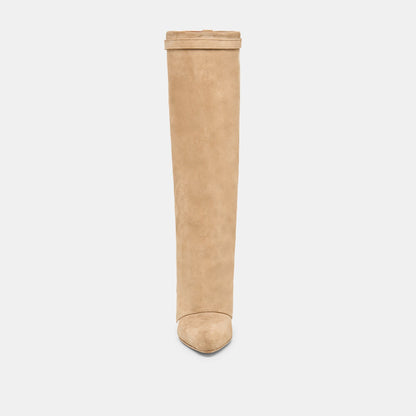 AGGY BOOTS SAND SUEDE