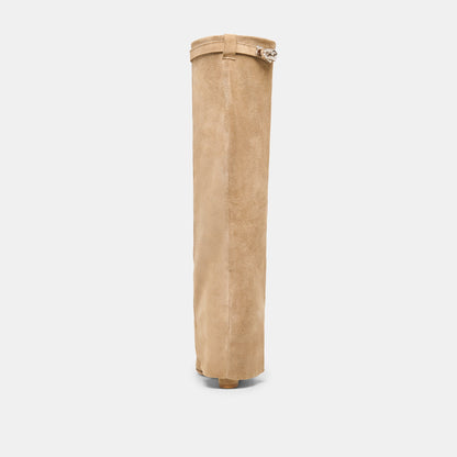 AGGY BOOTS SAND SUEDE