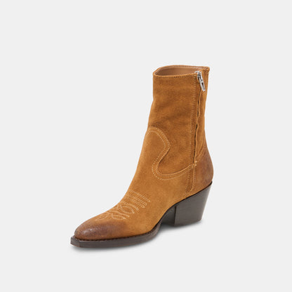 KLYDE BOOTS COGNAC SUEDE