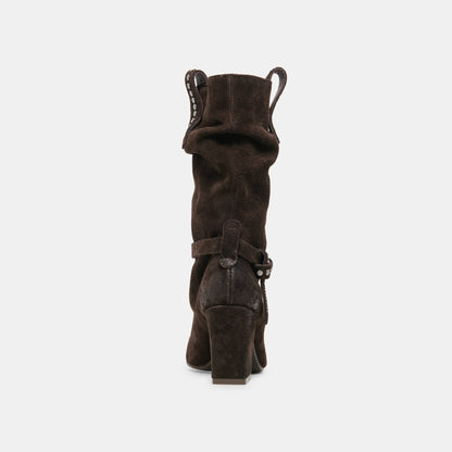MORLA BOOTS DK BROWN SUEDE