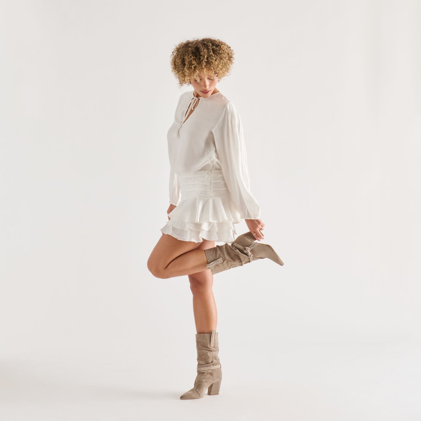 MORLA BOOTS TAUPE SUEDE