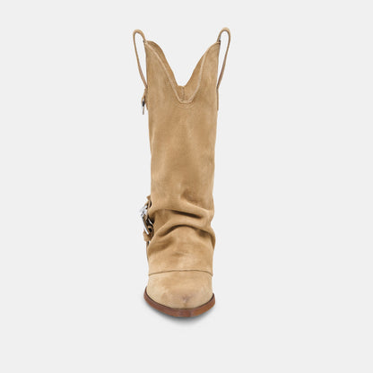 ROGUE BOOTS CAMEL SUEDE