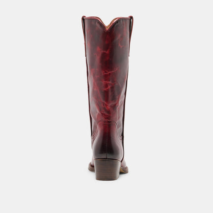 VIGLA BOOTS GARNET LEATHER