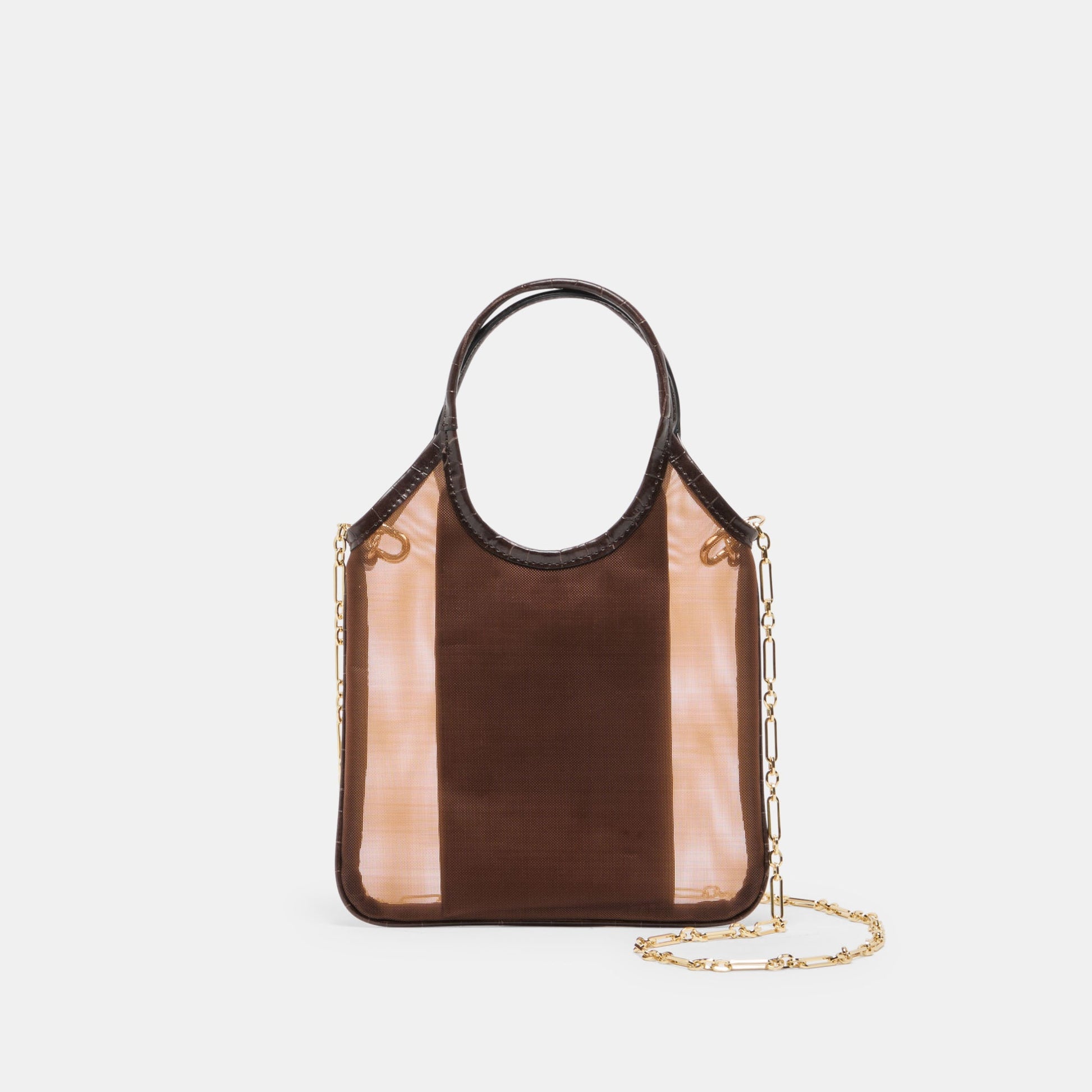 SYLVENE CROSSBODY CHOCOLATE MESH