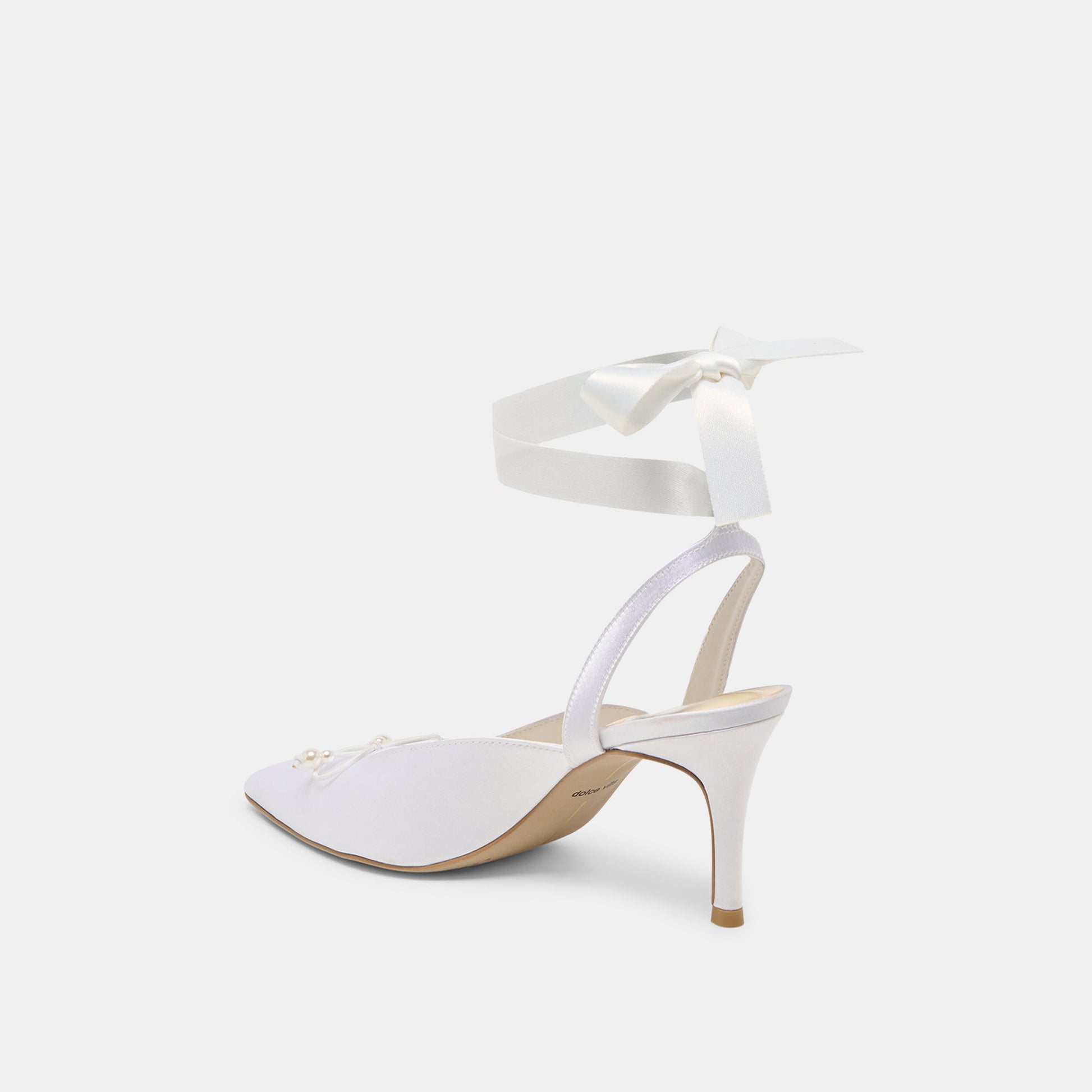 EFORA HEELS TRUE WHITE SATIN