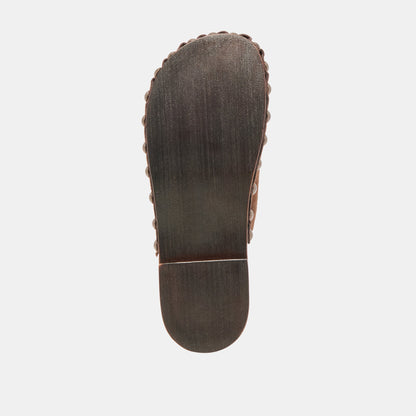 ALANIS FLATS BROWN SUEDE