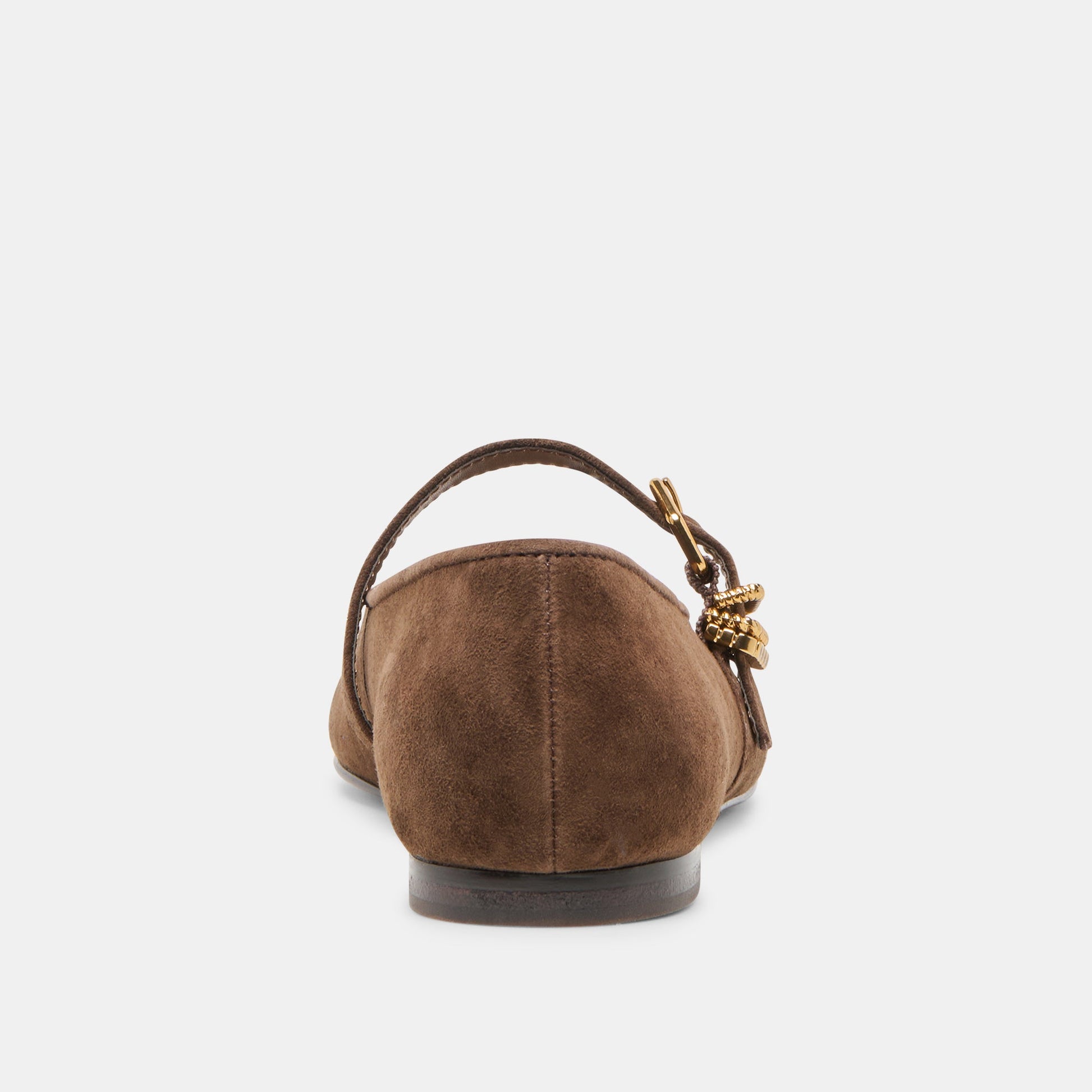 ALIZZA BALLET FLATS DK BROWN SUEDE