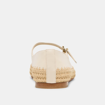 BETONY BALLET FLATS OFF WHITE LEATHER