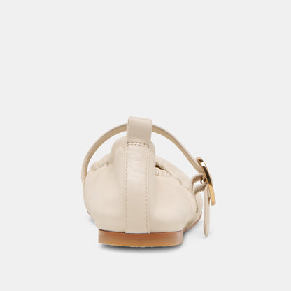 CAELY BALLET FLATS BONE LEATHER