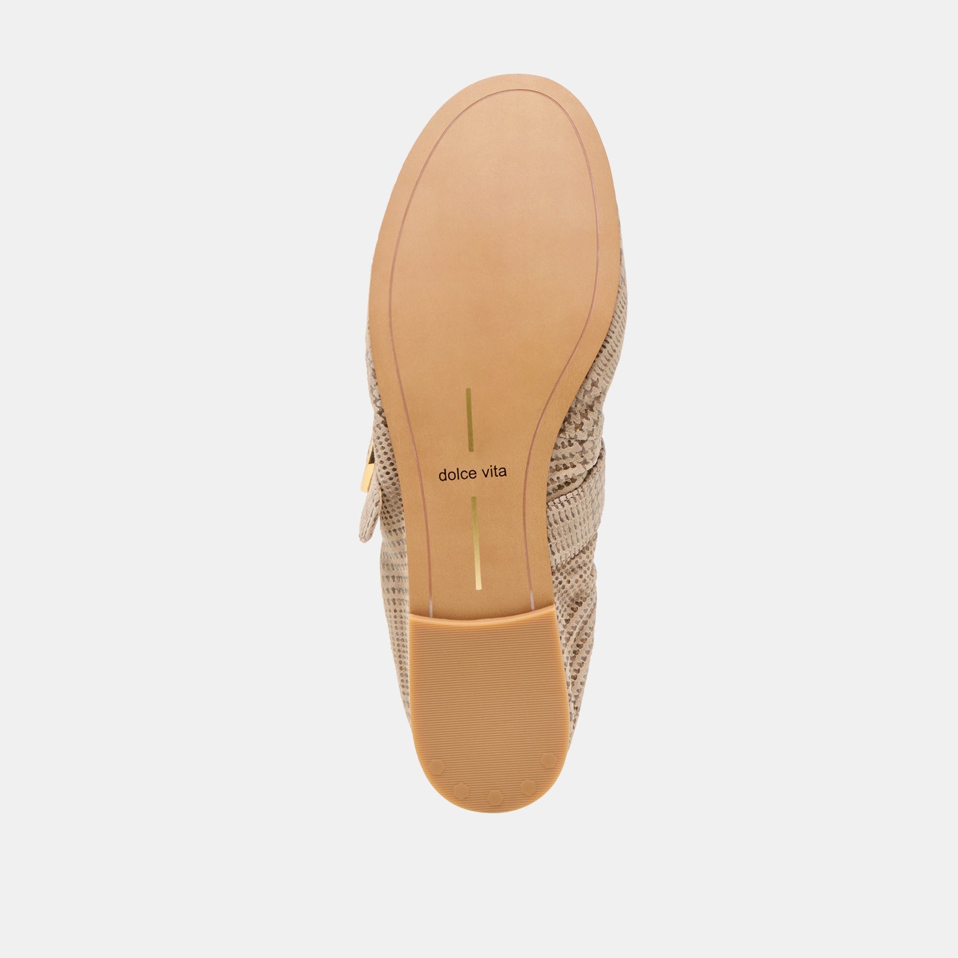 CAELY BALLET FLATS HERRINGBONE PRINTED SUEDE