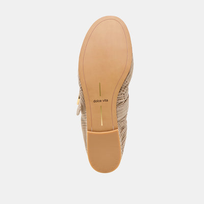 CAELY BALLET FLATS HERRINGBONE PRINTED SUEDE