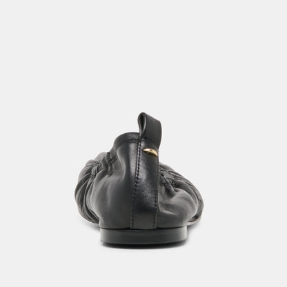 CONRAD BALLET FLATS BLACK LEATHER