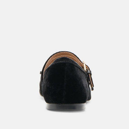 GIBSEN BALLET FLATS NERO VELVET