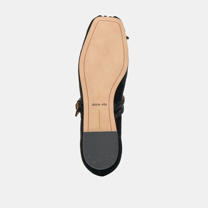 GIBSEN BALLET FLATS NERO VELVET