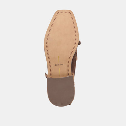 HAMLIT PLUSH LOAFERS DK BROWN SUEDE