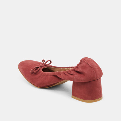 KARMIN HEELS BRANDY SUEDE