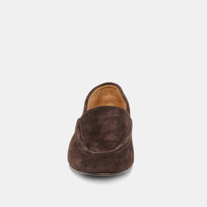 MATTIE LOAFERS DK BROWN SUEDE