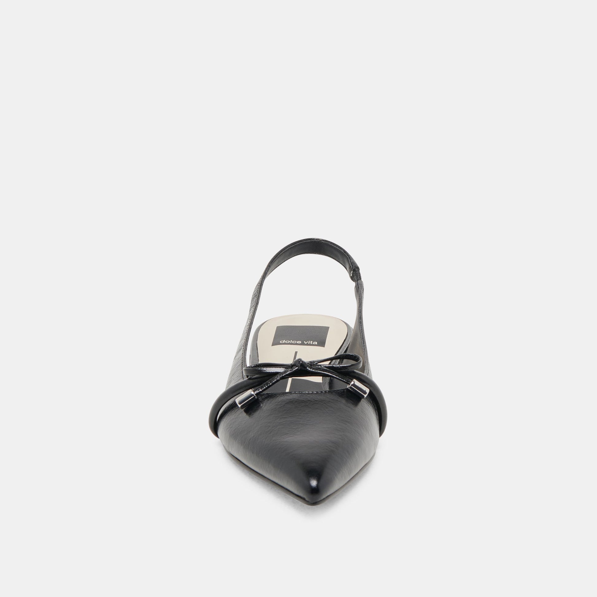 PAYGE FLATS MIDNIGHT CRINKLE PATENT