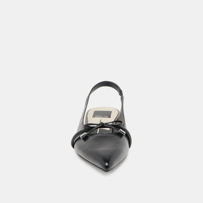 PAYGE FLATS MIDNIGHT CRINKLE PATENT