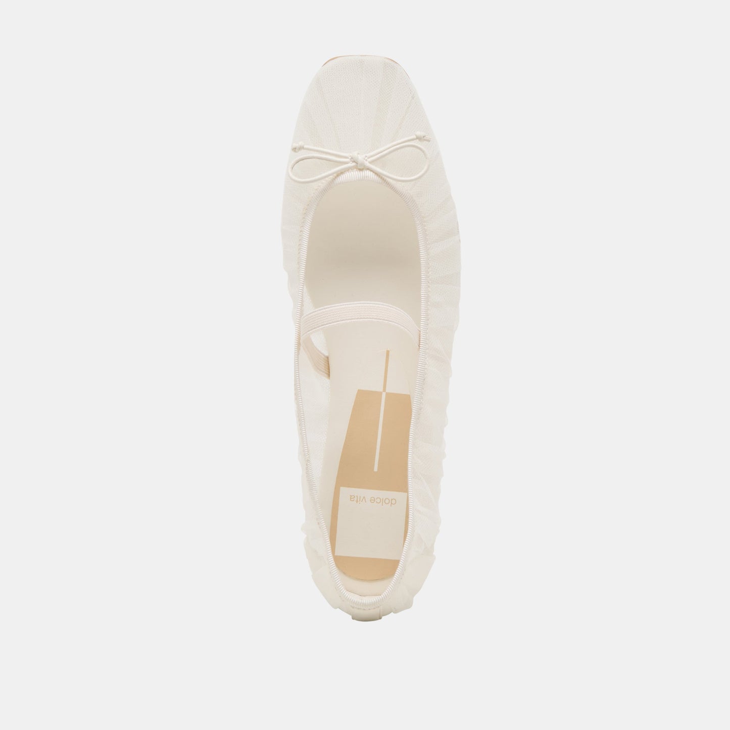 RAEVEN BALLET FLATS WHITE TULLE
