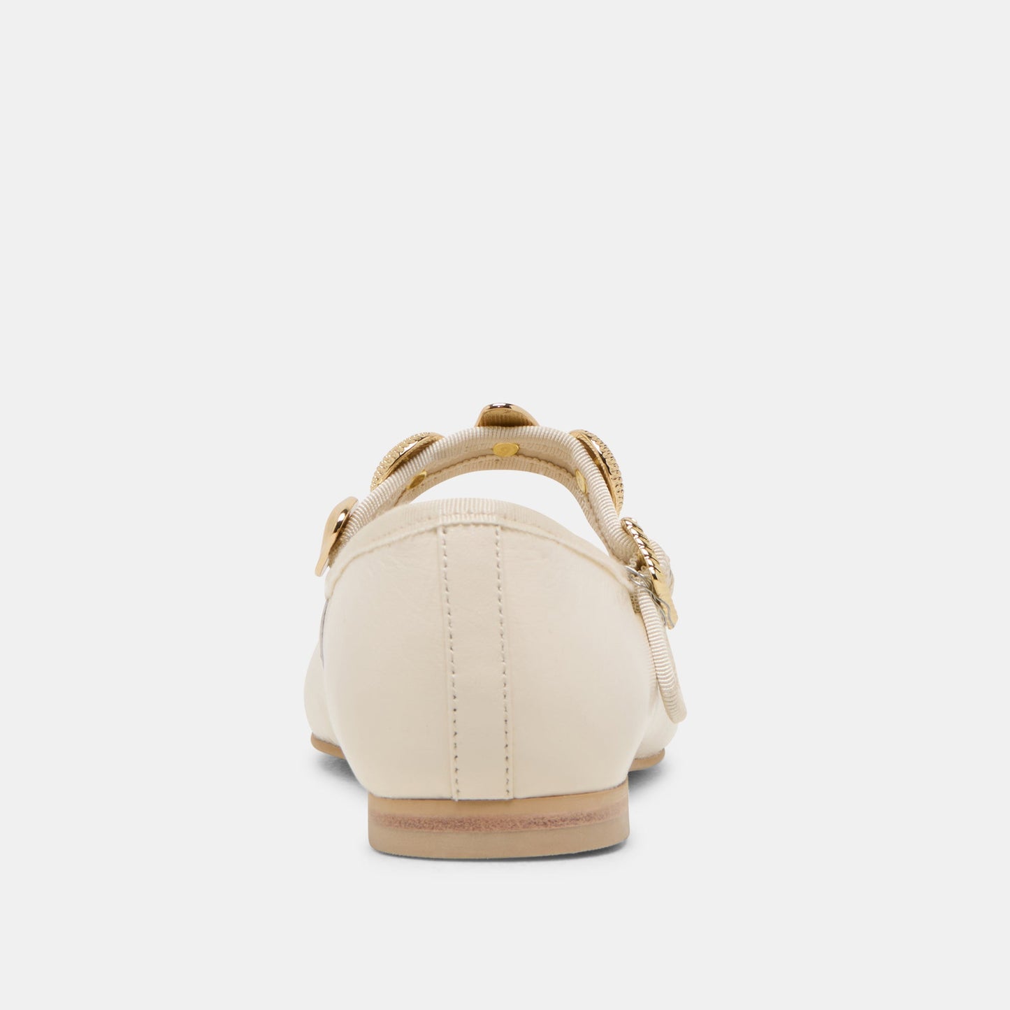 RELAN WIDE BALLET FLATS OFF WHITE LEATHER