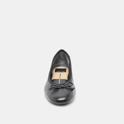RITLA BALLET FLATS BLACK LEATHER