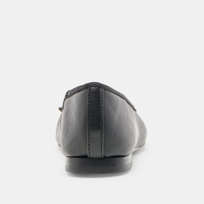 RITLA BALLET FLATS BLACK LEATHER